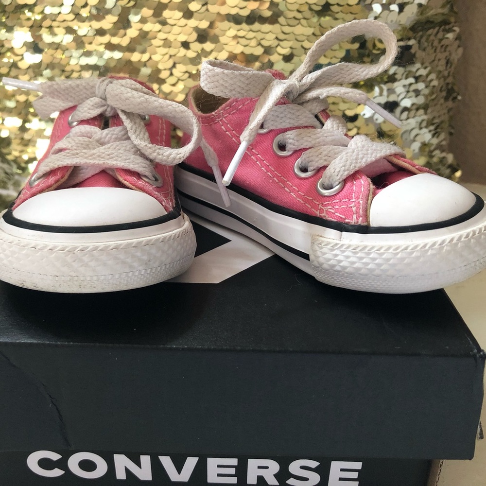Like New! Pink Infant Converse